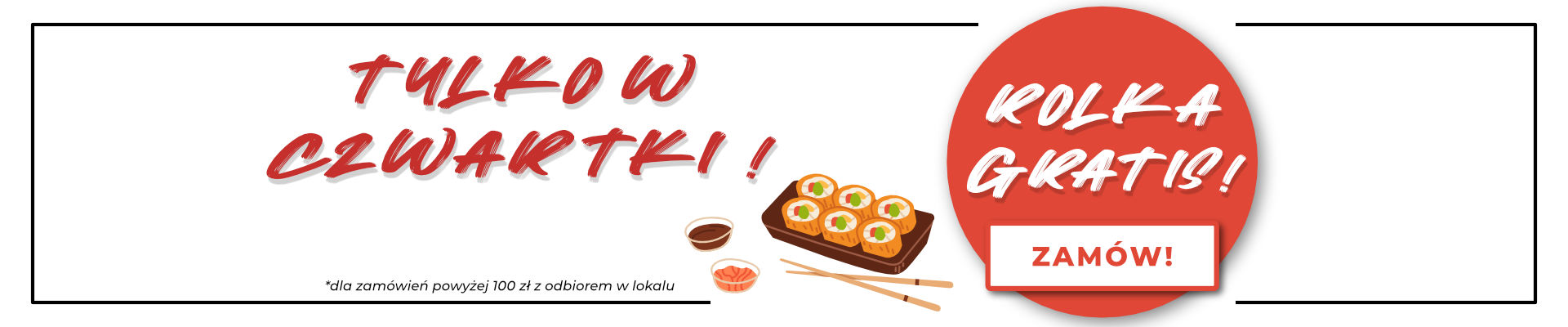 MATO sushi - w czwartki rozdajemy rolki!